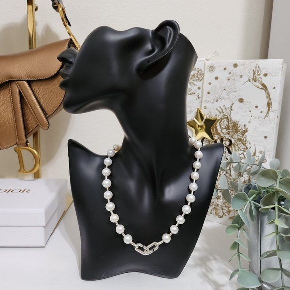 $4,000++ Tiffany & Co. Tiffany HardWear Freshwater Pearl Silver Necklace 16" - Picture 3 of 7
